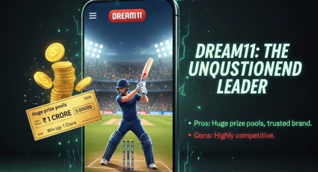 dream11 best fantasy cricket app 2026 1
