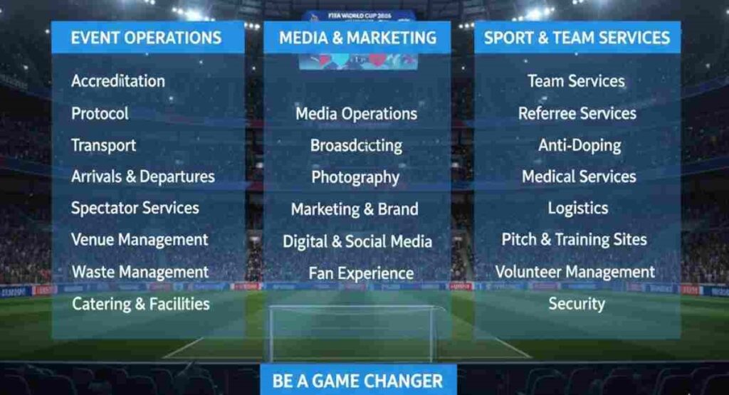 fifa 2026 volunteer functional areas and roles