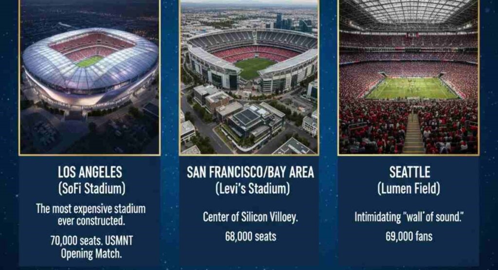 fifa 2026 west coast stadiums sofi levis lumen