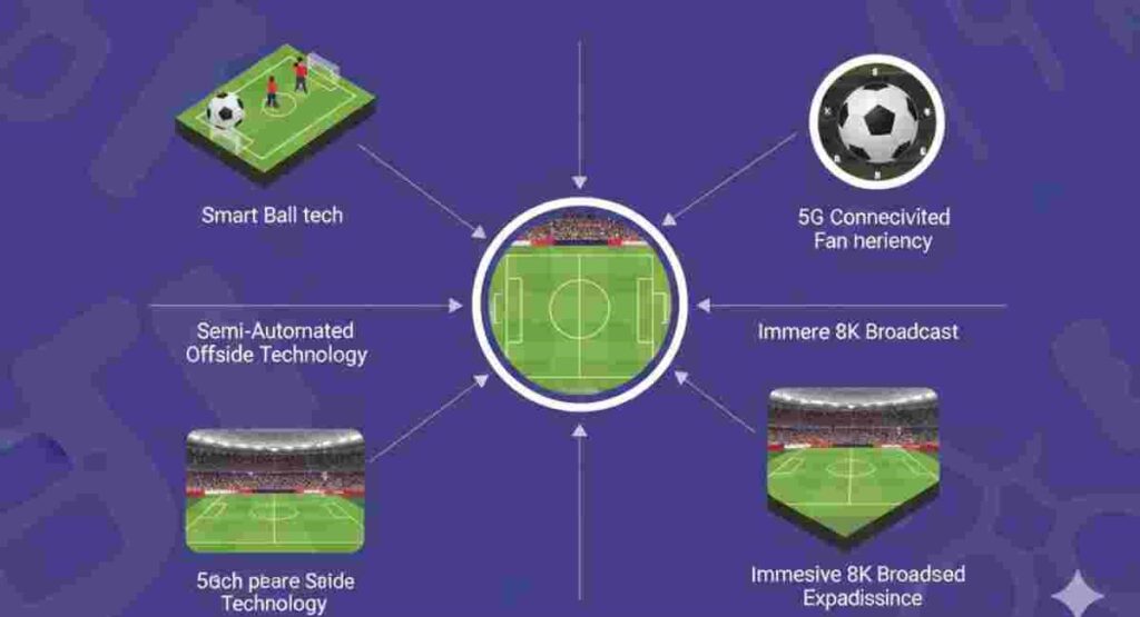 fifa world cup 2026 stadium technology saot smart ball 5g