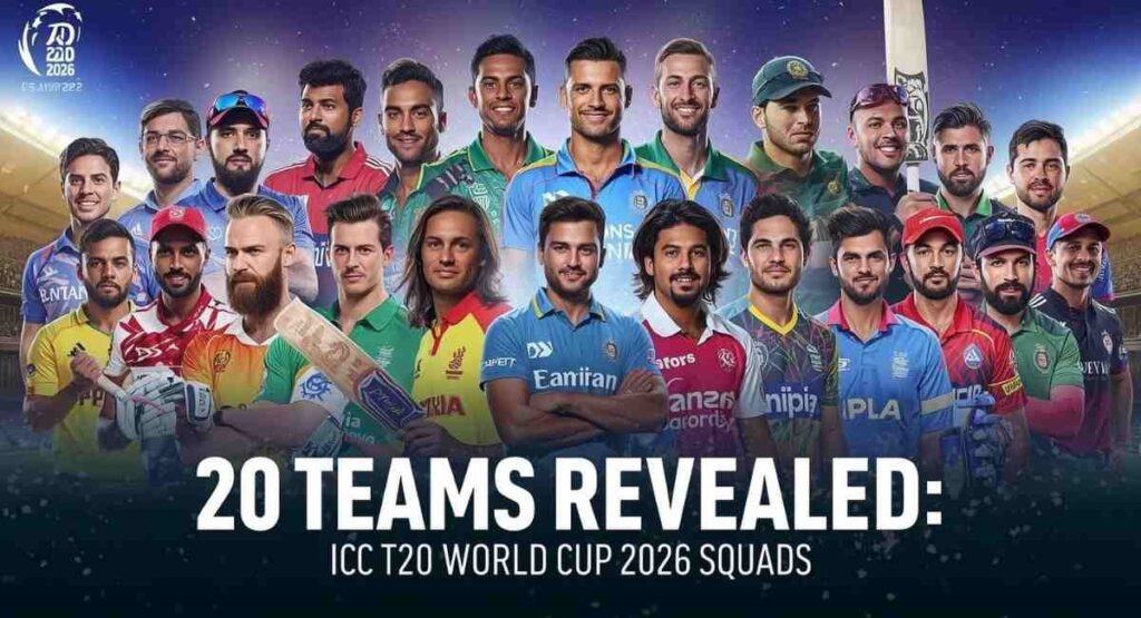 ICC T20 World Cup 2026 Squads and Injuries Full Player List
