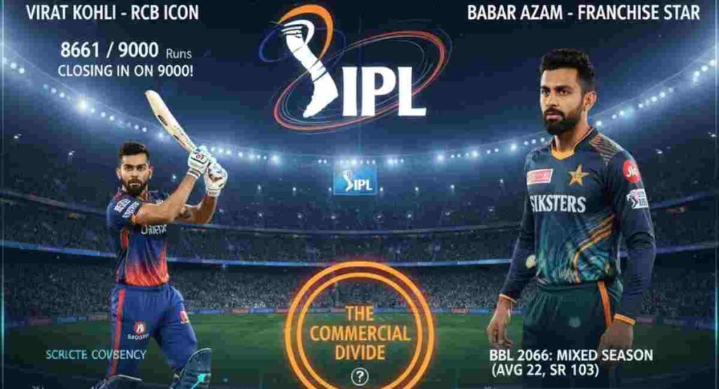 ipl 2026 virat kohli vs babar azam franchise impact