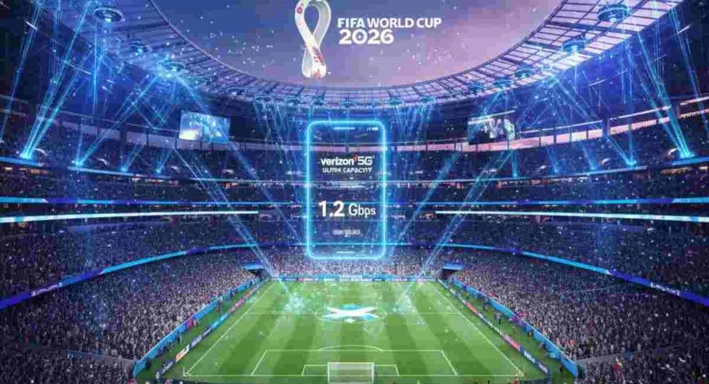 metlife stadium verizon 5g speed test fifa 2026