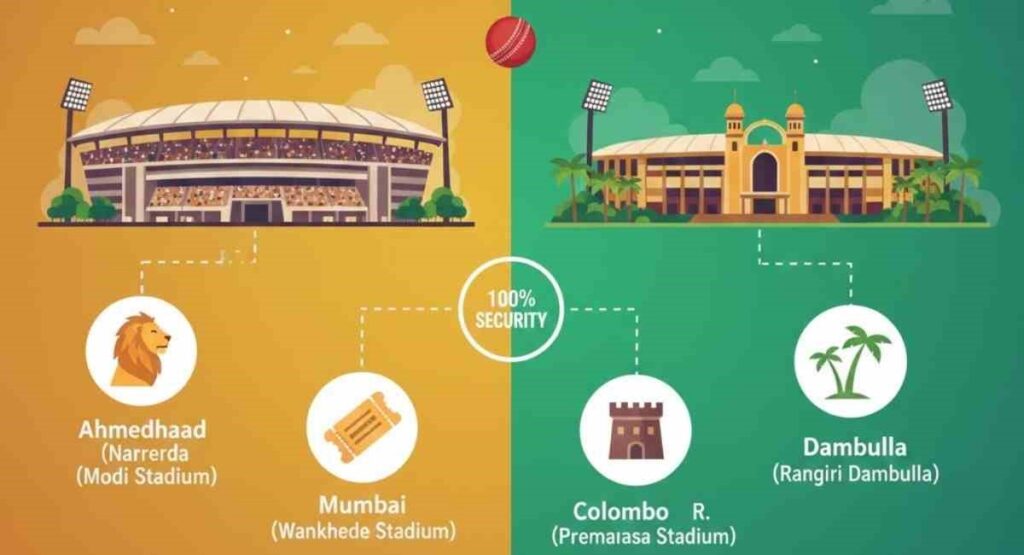 t20 world cup 2026 stadiums india sri lanka