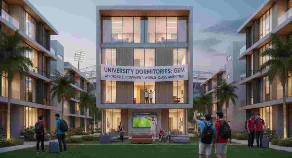 university dormitories affordable fifa 2026 stay