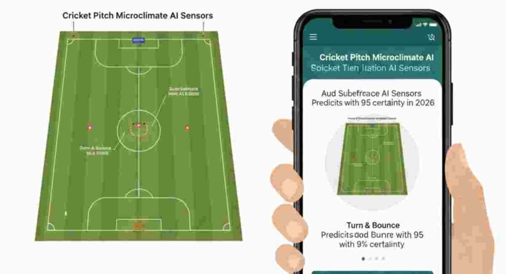 cricket pitch micro climate sensing ai 2026