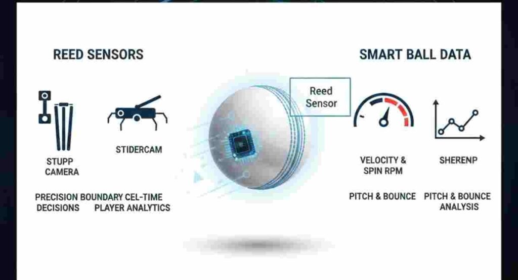 cricket smart ball technology reed sensors 2026