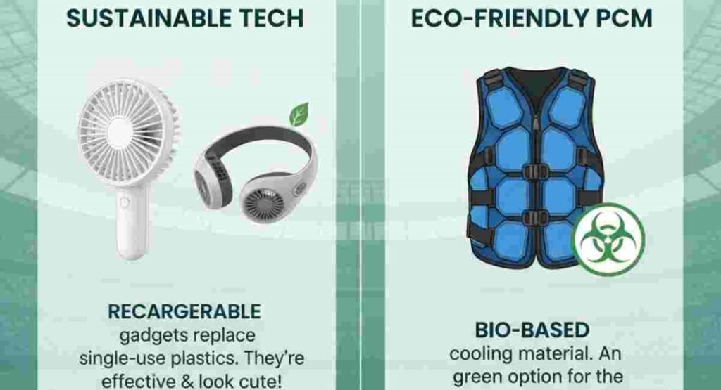 eco friendly cooling tech fifa 2026 fans