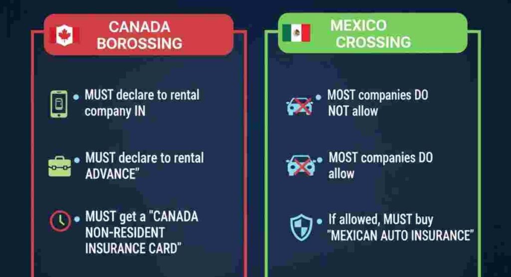 fifa 2026 cross border driving rules canada mexico