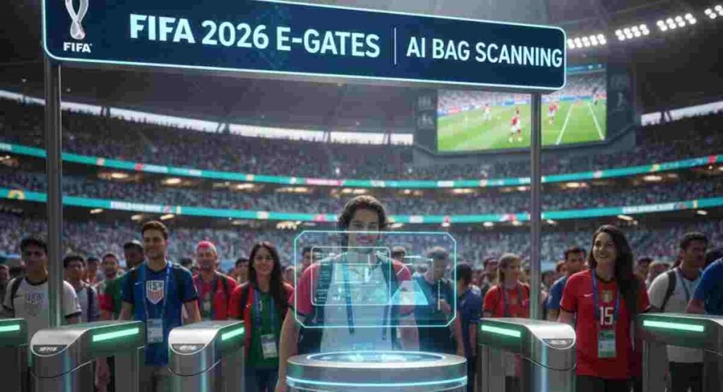 fifa 2026 e gates ai stadium bag scanning