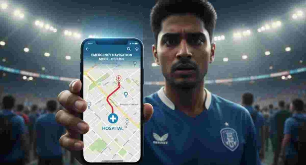 fifa 2026 emergency offline navigation hospital locator