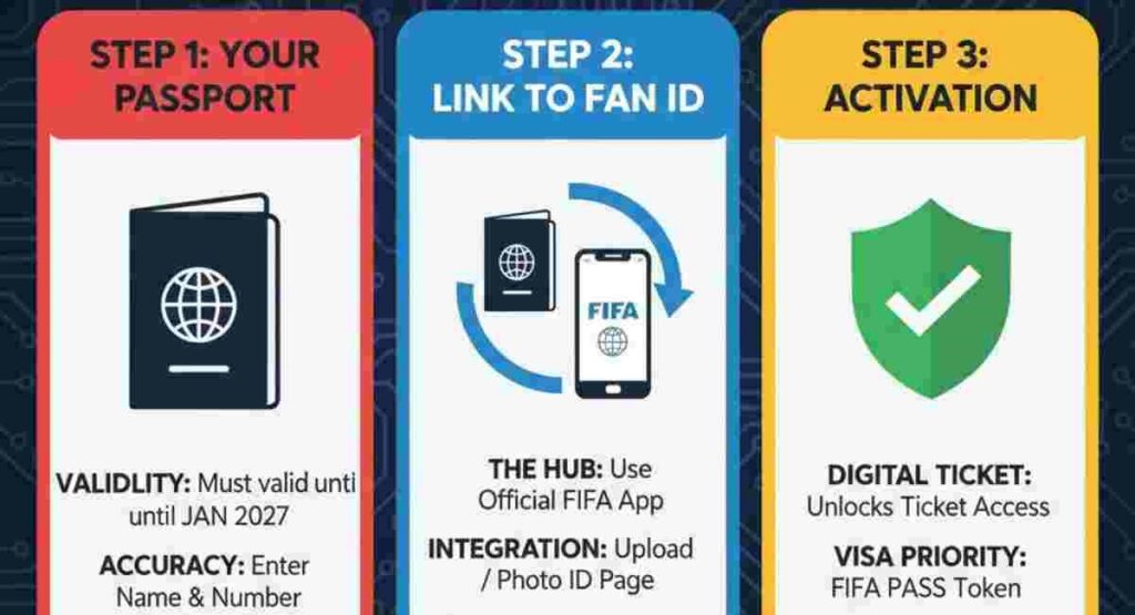 fifa 2026 fan id passport linking step by step