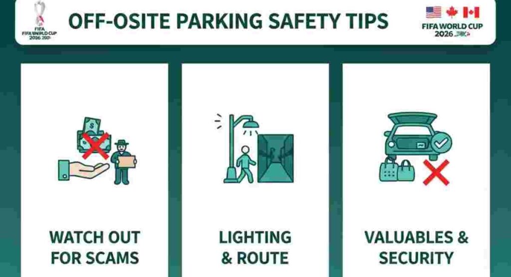fifa 2026 offsite parking safety scam prevention
