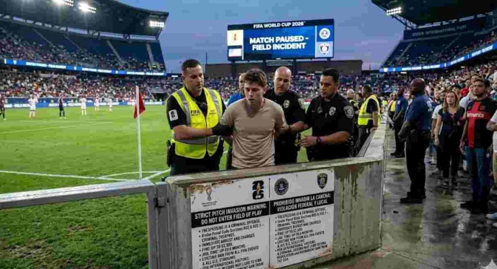 fifa 2026 pitch invasion rules sign arrest