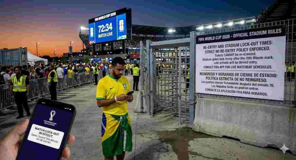 fifa 2026 stadium lockout times re entry rules