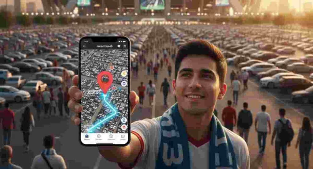 fifa 2026 stadium parking offline pin location