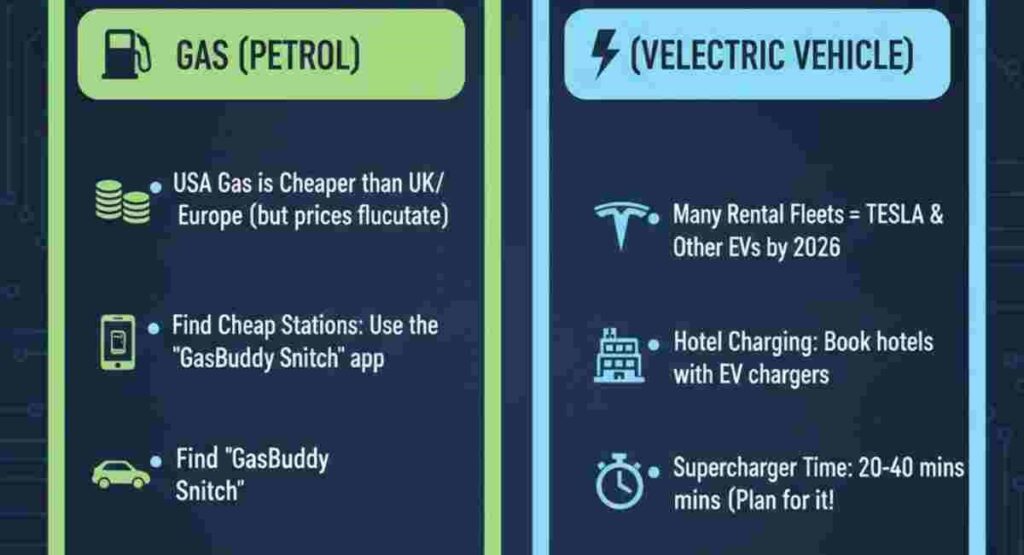 fifa 2026 usa car rental fuel vs ev charging guide