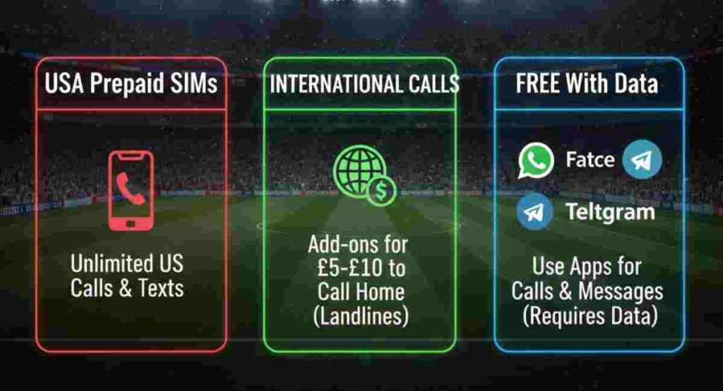 free international calls usa prepaid sims fifa 2026