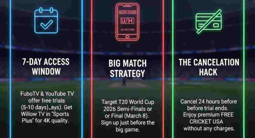 fubotv youtube tv free trial cricket hack 2026