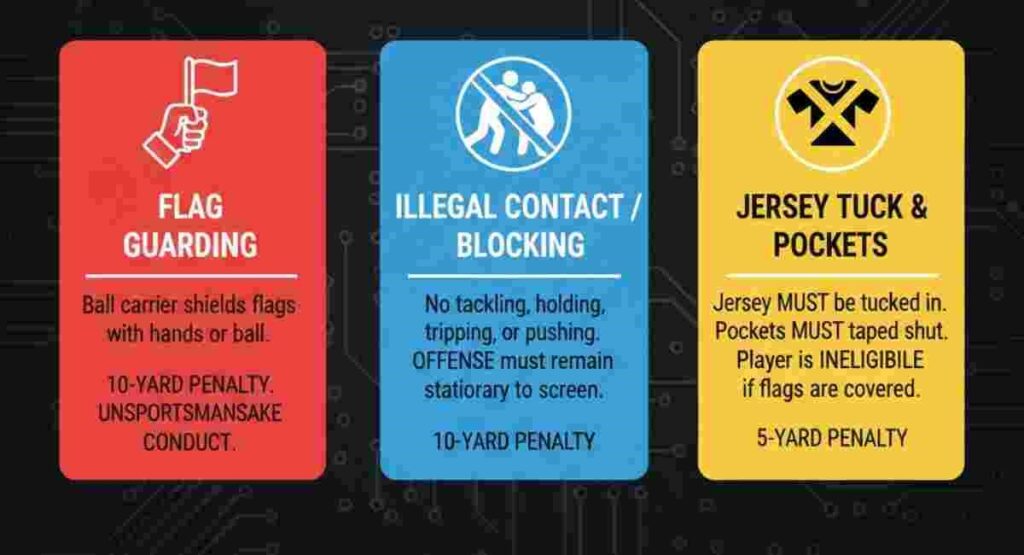 girls flag football 2026 typical penalties guide