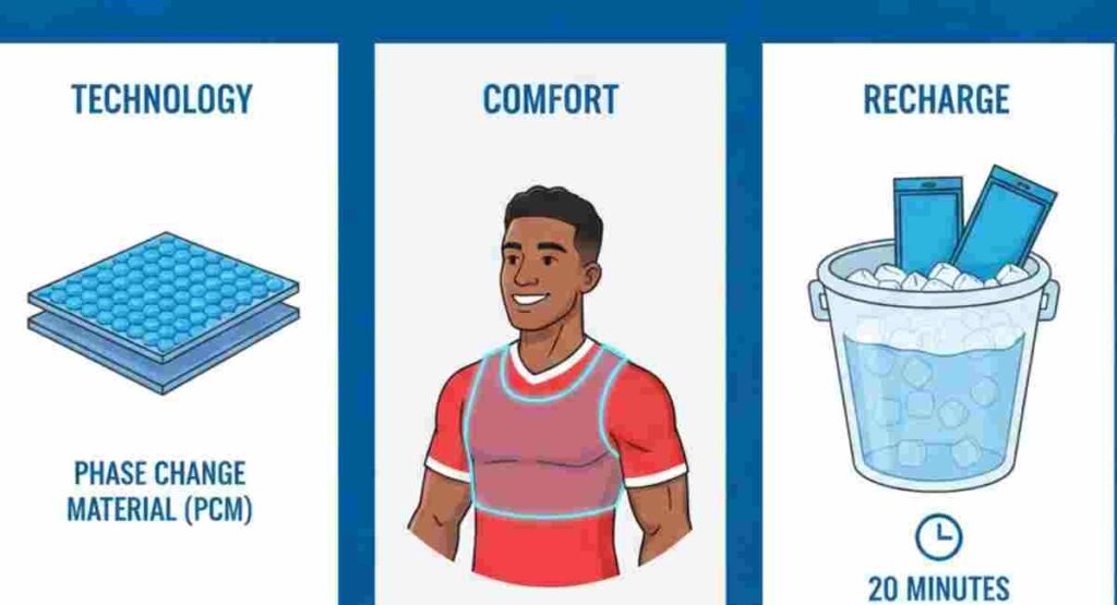 glacier tek sports vest cooling guide fifa 2026