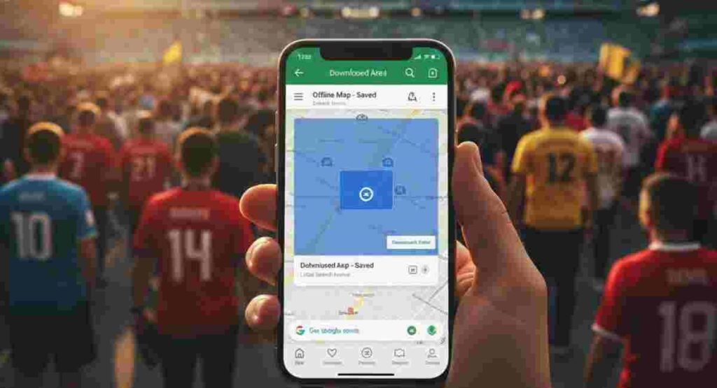 google maps offline navigation fifa 2026 stadium