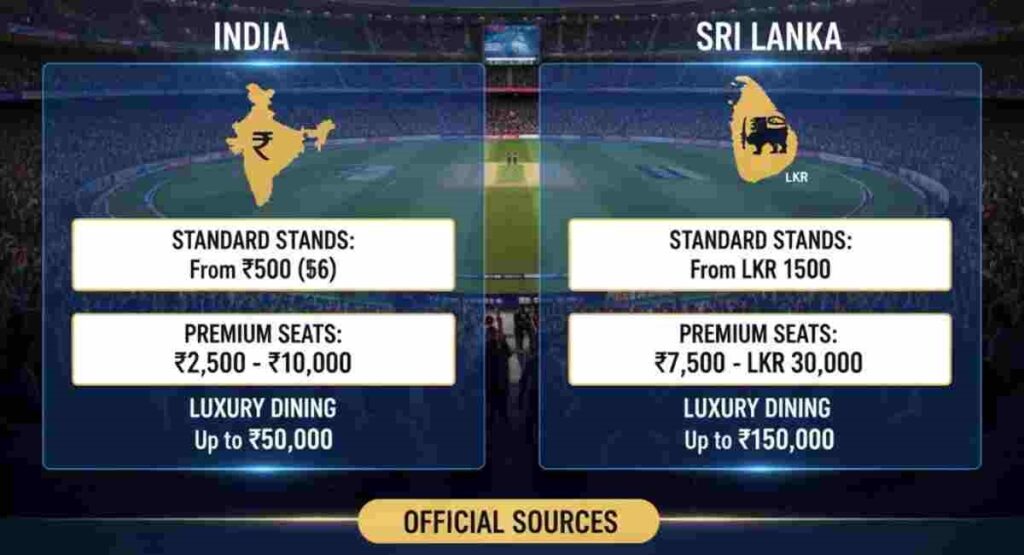 icc t20 world cup 2026 ticket prices booking guide