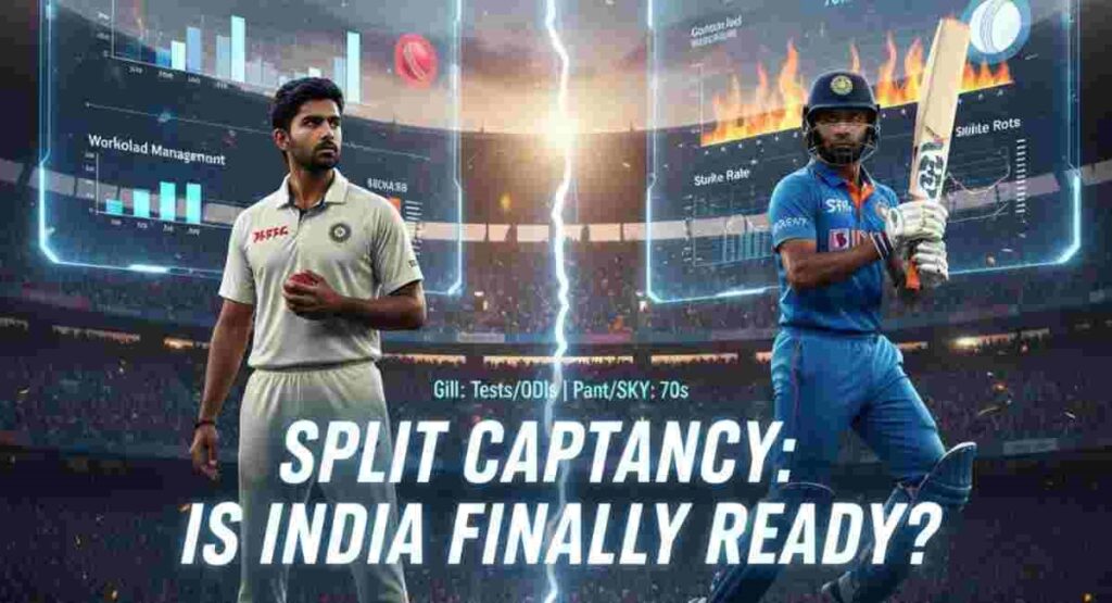 india split captaincy 2026 gill vs pant sky
