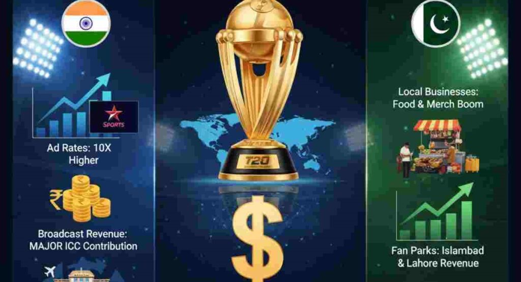 india vs pakistan t20 world cup 2026 economic impact
