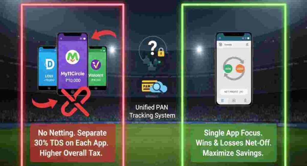 multiple fantasy wallets tax netting guide 2026