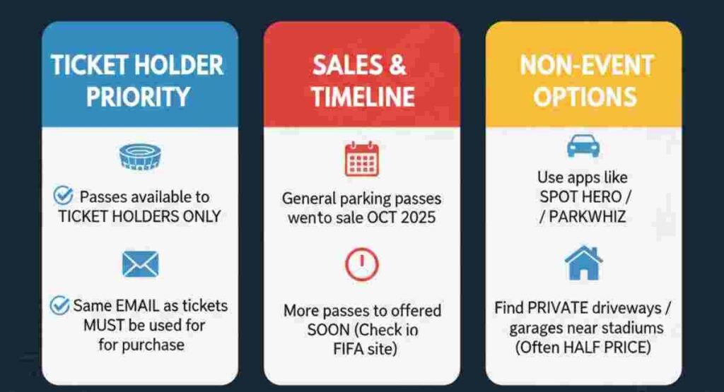 official fifa 2026 stadium parking passes guide