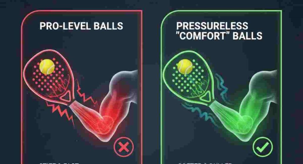 padel ball pressure vs joint injury risk