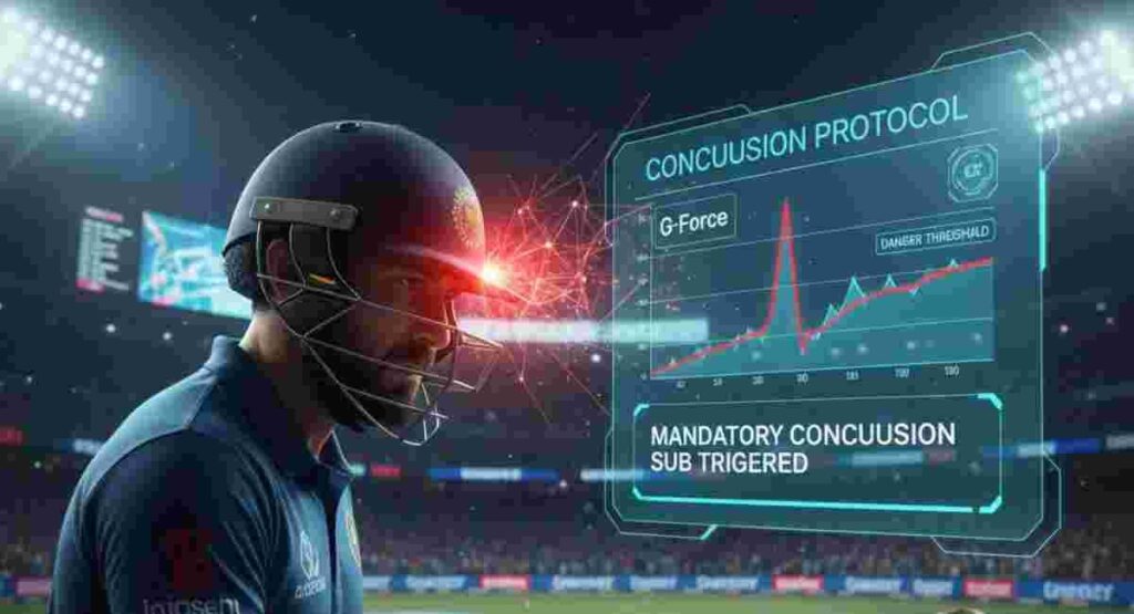 smart cricket helmet concussion sensor 2026