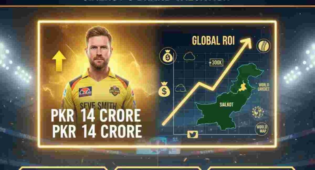 steve smith sialkot stallions brand valuation roi