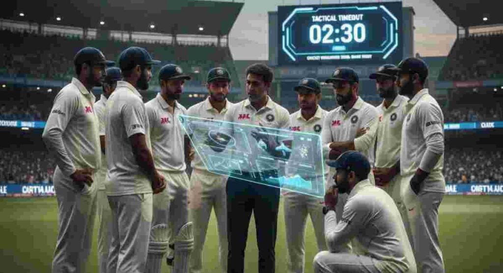 test cricket tactical timeout coach discussion