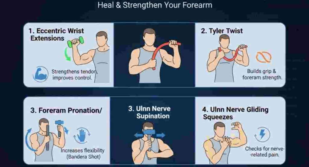 top 5 padel tennis elbow recovery exercises