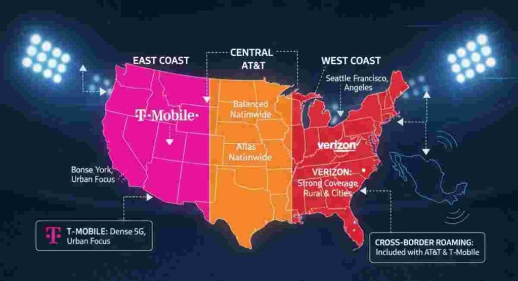 usa regional coverage map fifa 2026 sims