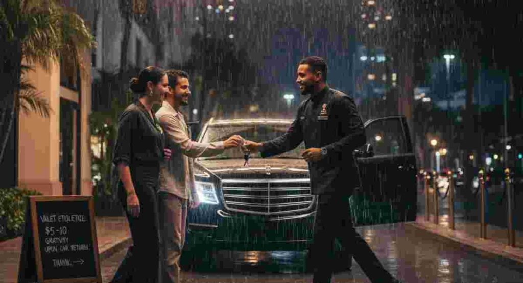 usa tipping guide valet parking etiquette