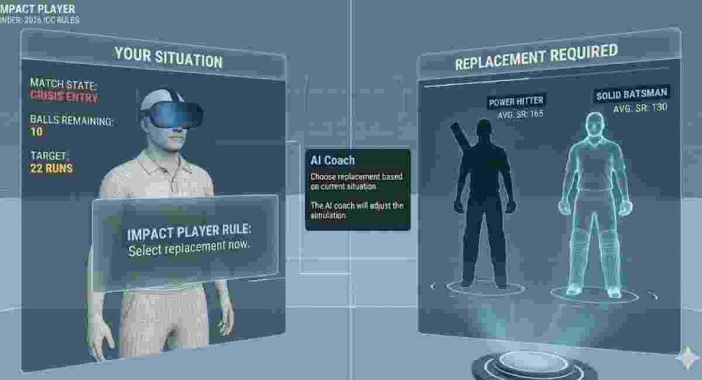 ai vr cricket impact player simulation