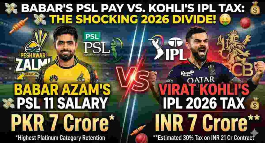 IPL 2026 vs PSL 11 salaries