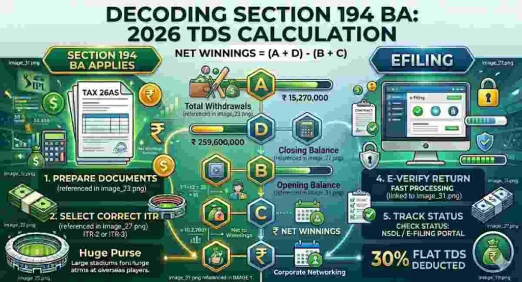 dream11 tds refund 2026 rule 133 calculation