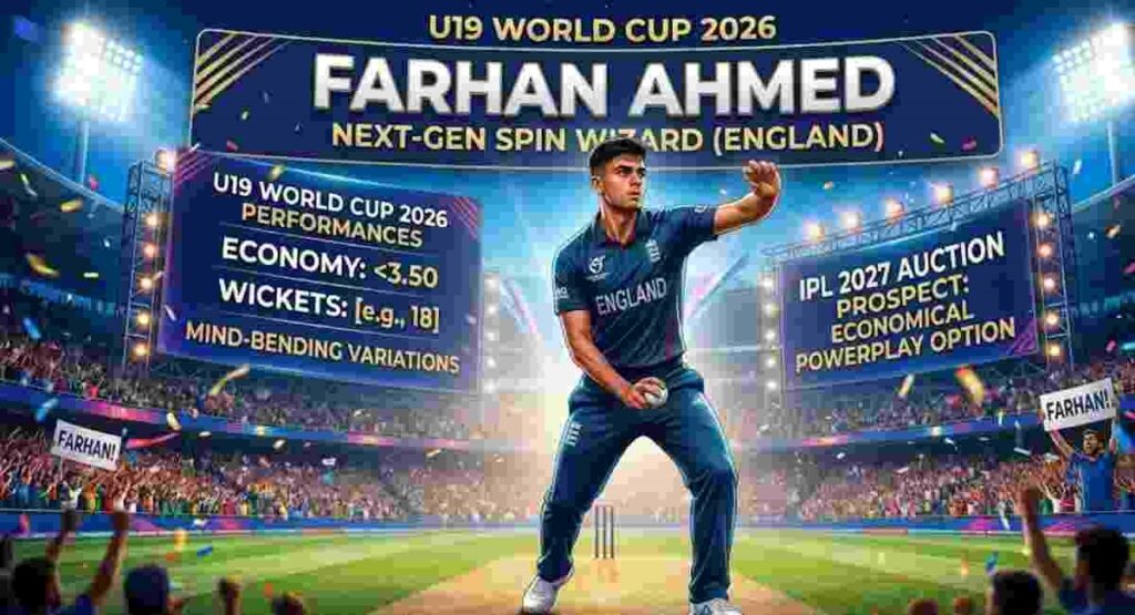 farhan ahmed england spin wizard
