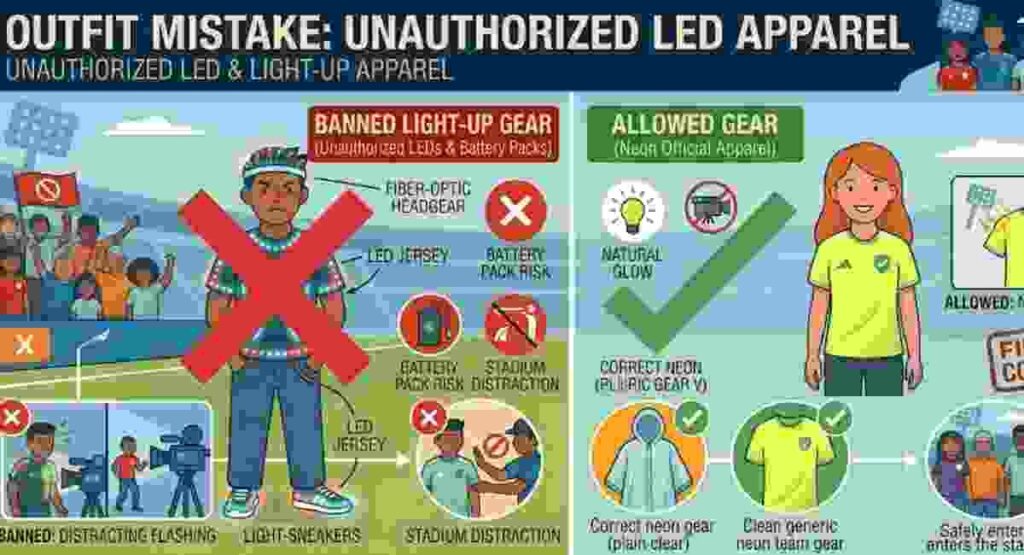 fifa 2026 banned led clothing
