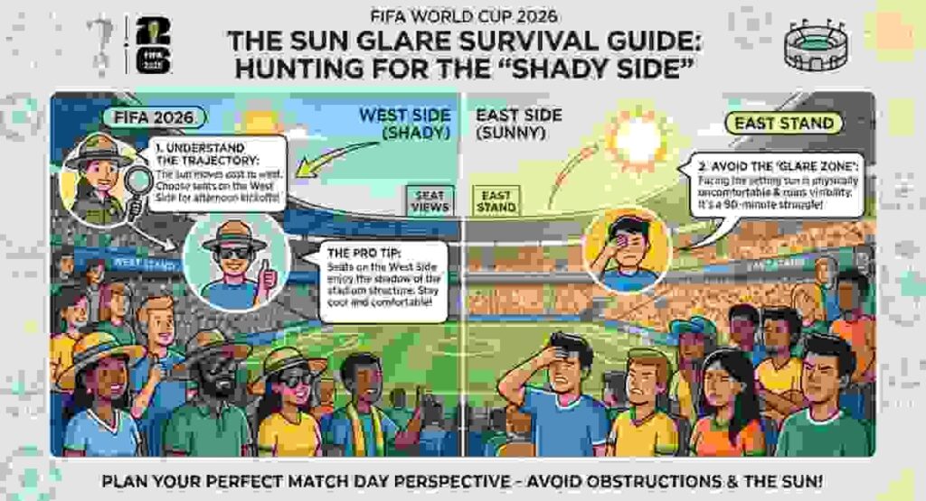 fifa 2026 stadium shady side sun glare guide