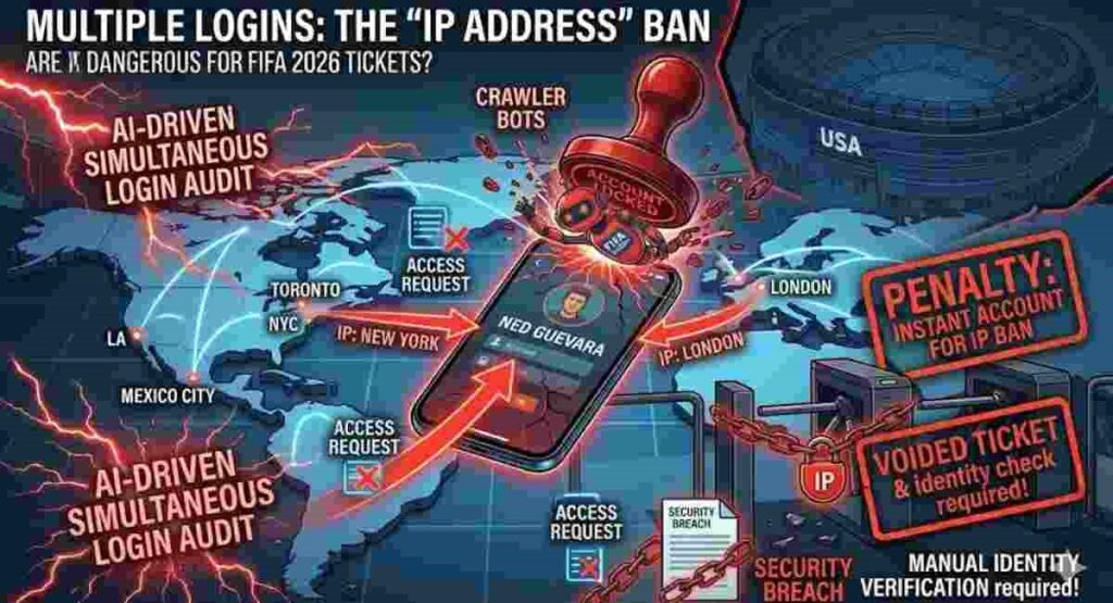 fifa 2026 tickets multiple logins ip address ban digital lockdown
