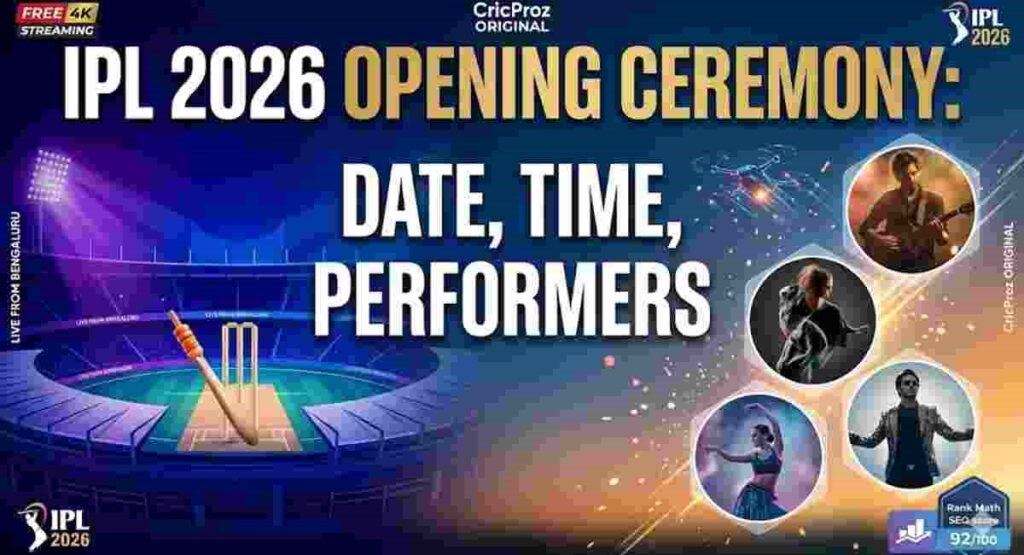ipl 2026 opening ceremony details