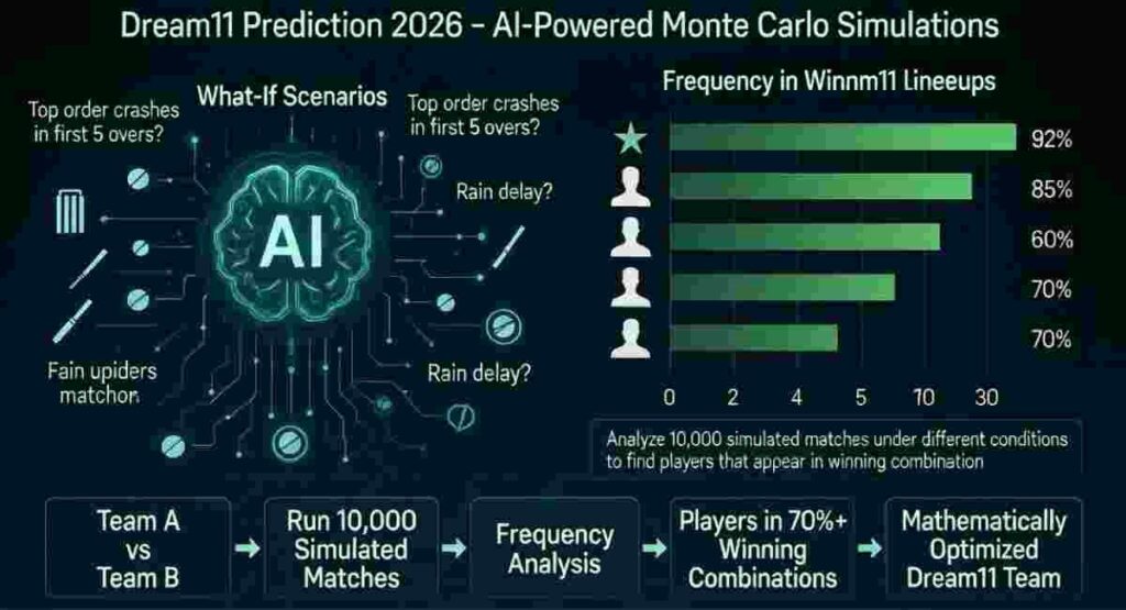 monte carlo dream11 ai strategy 2026