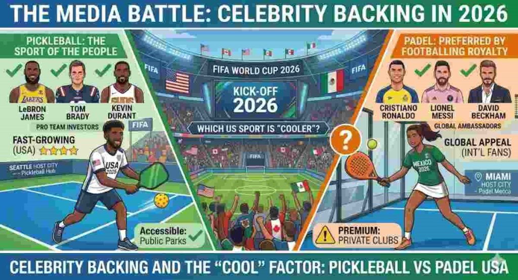 pickleball vs padel usa celebrity investors 2026