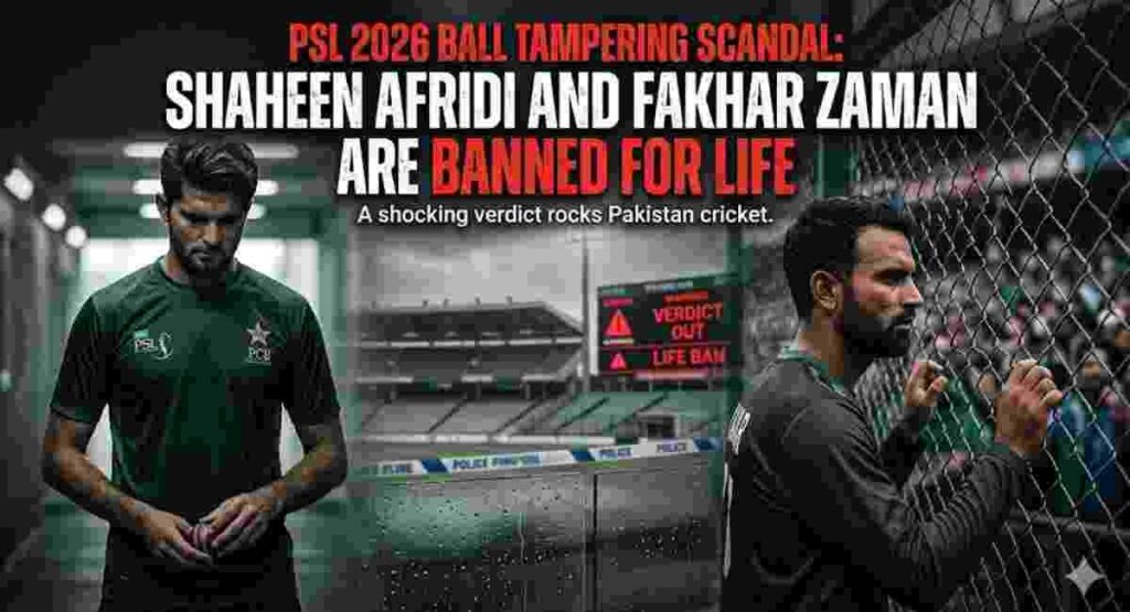 psl 2026 ball tampering scandal shaheen fakhar ban