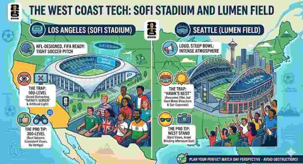 sofi stadium lumen field seat views guide